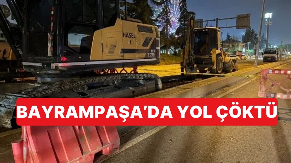 Bayrampaşa'da İSKİ Çalışması Sırasında Çöken Yolda Bir İşçi Hayatını Kaybetti
