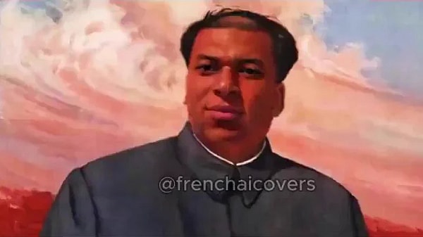 Mbappé en komik meme olarak yüzünün Çinli bir diktatör görüntüsüne eklendiği örneği anlatmıştı