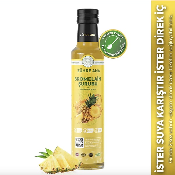 Bromelain ananas özlü detoks şurubu ''onedio10'' koduyla ek indirimde!
