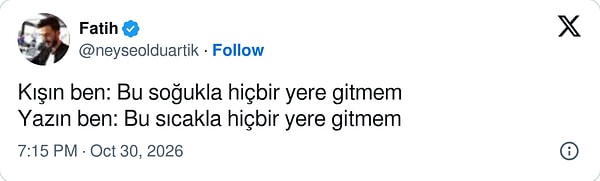 Sonbahar'ı da yağmur yüzünden eledik, elimizde bir İlkbahar kaldı.