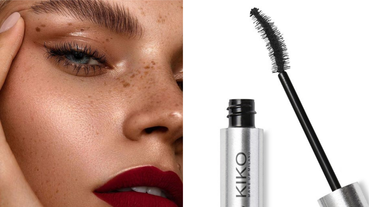 Eşit uzunluktaki kirpiklere ulaşmanın yolu kıvrık maskara fırçasından geçiyor.