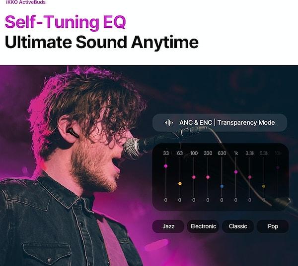 Öte yandan yeni kulaklık ses kalitesi ve pil ömrü boyutlarında sektördeki ünlü modellerden farksız. Aktif Gürültü Önleme (ANC) teknolojisini destekleyen cihaz, tek şarjda 6 saate kadar kullanılabiliyor.