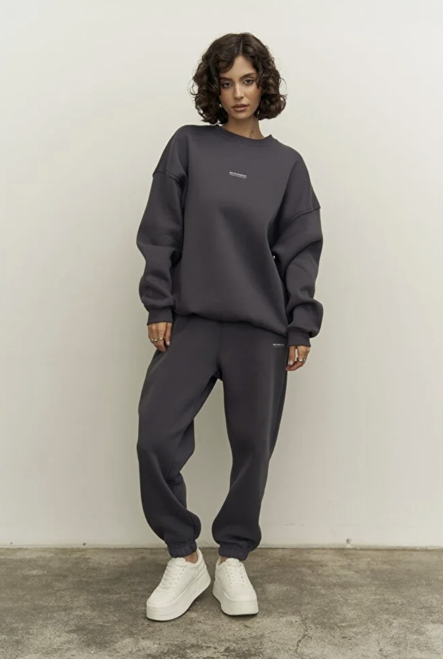 Mai Collection Mini Bike Antrasit Bisiklet Yaka Eşofman Takımı