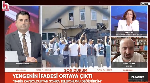 İsmail Saymaz, "Ya bir soruşturma bu kadar mı özensiz yürütülür anlamadım. 'Salim'le aranızda ilişki var mı?' sorusu Narin'in annesine, amcasının karısı Maşallah'a, öbür kardeşinin karısı Hediye Güran'a soruldu. İşi giderek magazinleştirmenin bir sınırı olmalı. Bir muhtarın köydeki üç yengesiyle ilişkisi olduğunu iddia ediyorsunuz. Ya Salim'in kaç kişiyle ilişkisi olabilir?" ifadelerini kullandı.
