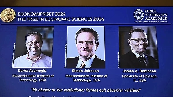 2024 Nobel Ekonomi Ödülü dün kurumların oluşumu ve refaha etkilerine ilişkin çalışmaları nedeniyle Daron Acemoğlu'na verildi.