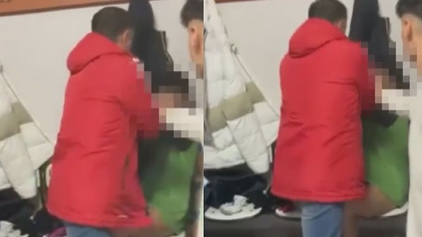 Kayseri Amatör Lig takımlarından Talas Denizspor’un soyunma odasında çekilen ve sosyal medyada tepki çeken görüntülerde, antrenör Deniz Niğdelioğlu'nun futbolcusu ile tartışarak darp ettiği anlar yer aldı.