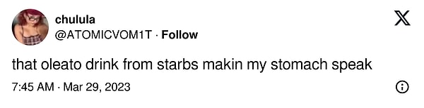 Starbucks'ın 'Oleato' serisine ilişkin bir başka kötü yorum 👇🏻